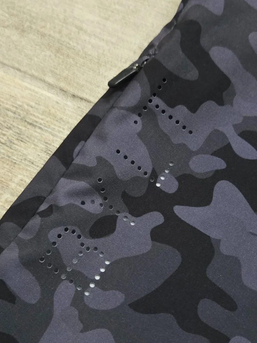 BYLT Basics Coastal Board Shorts Mens Stretch Dark Camo Drawstring Resort Pool L